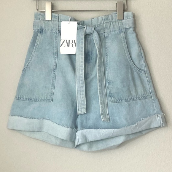 Zara Pants - \Zara\• NWT Paperbag Shorts